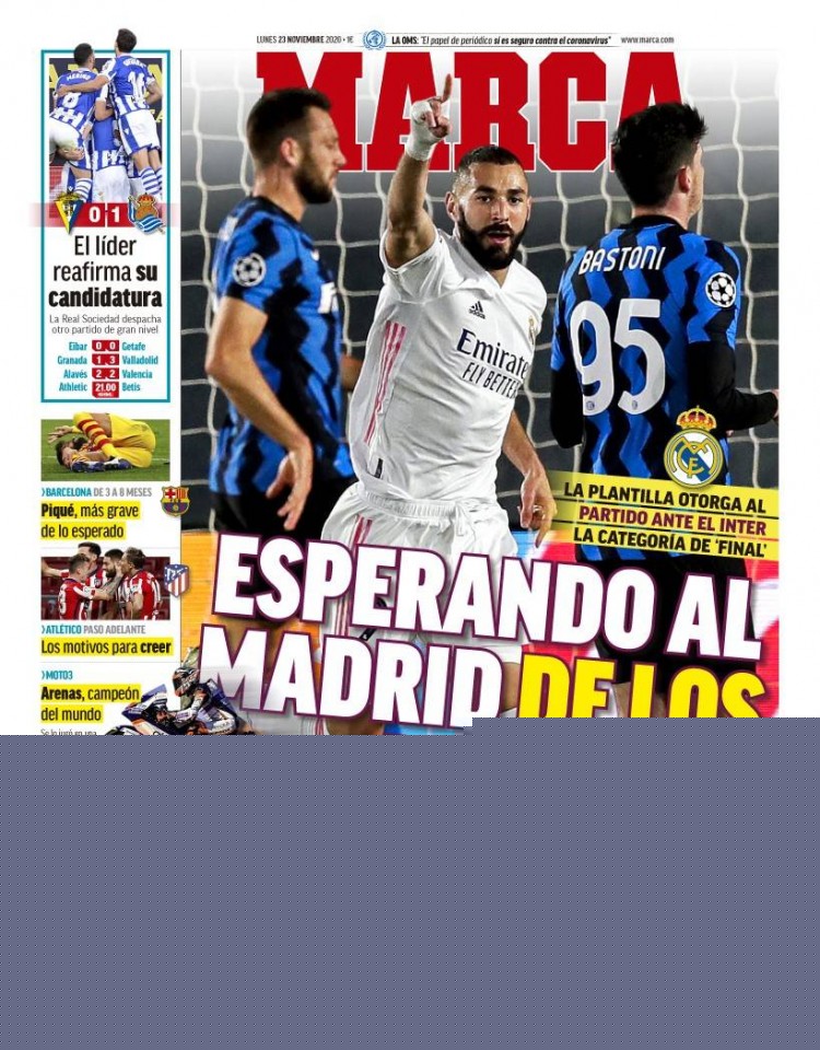 世体：皇马过度依赖库尔图瓦和姆巴佩，其余球员表现平平（世体：皇马对库尔图瓦和姆巴佩依赖过深，其余球员缺少亮点）